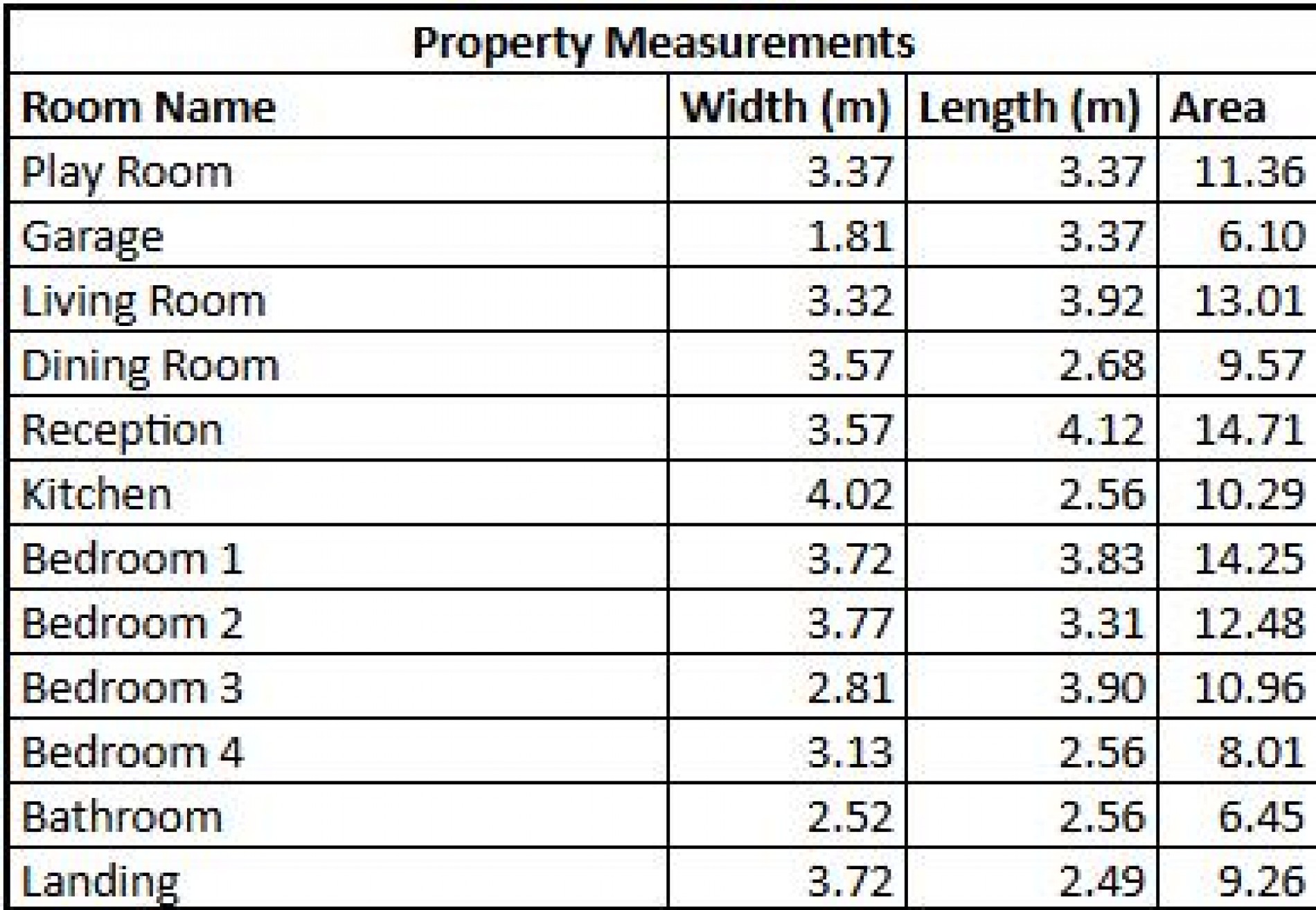 Floorplan for Frank Avenue, Mansfield