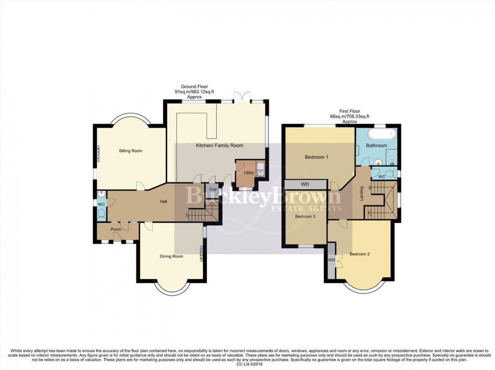 Floorplan for Searwood Avenue, Kirkby-In-Ashfield, Nottingham