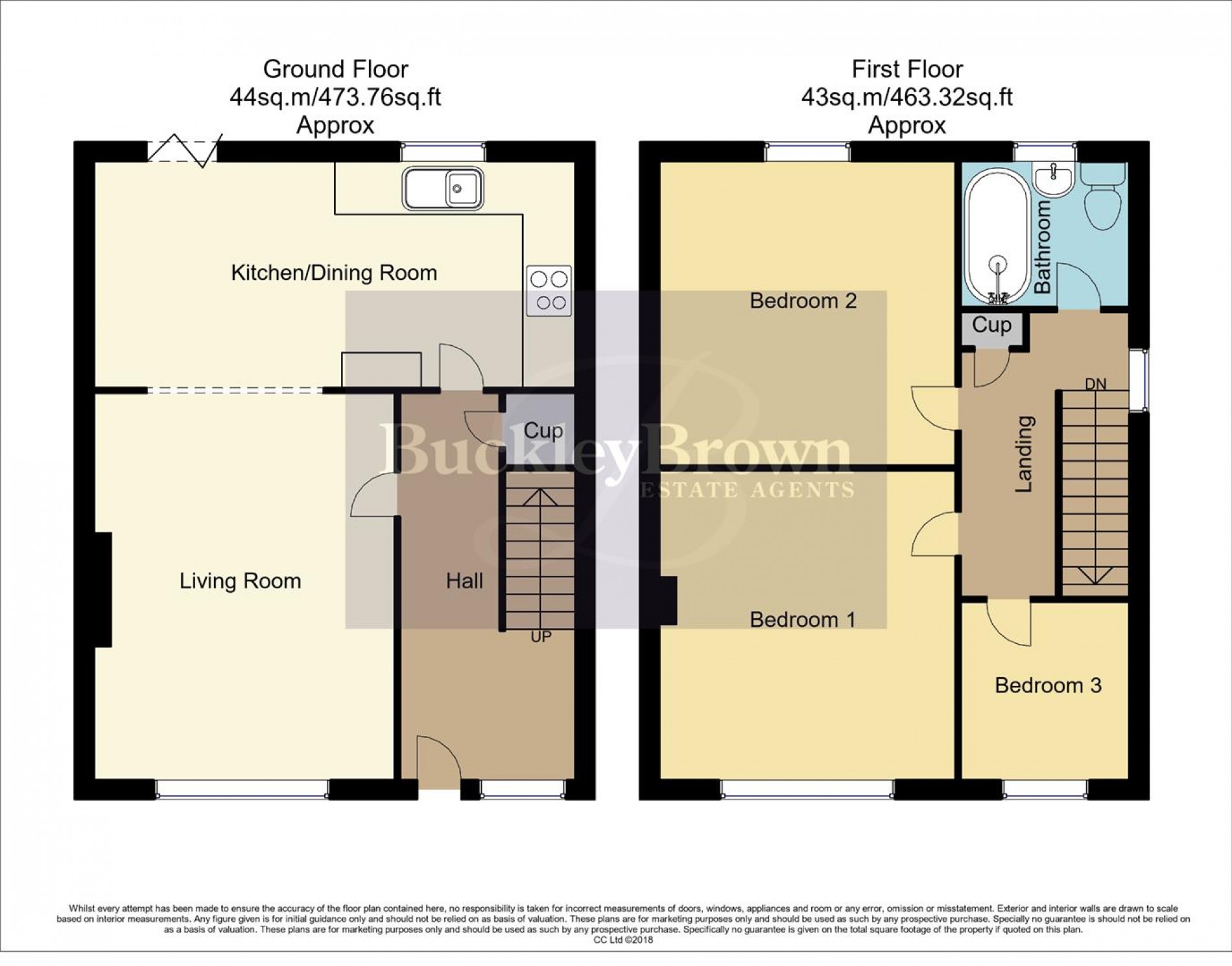 Floorplan for Cardinal Court, Sutton-In-Ashfield