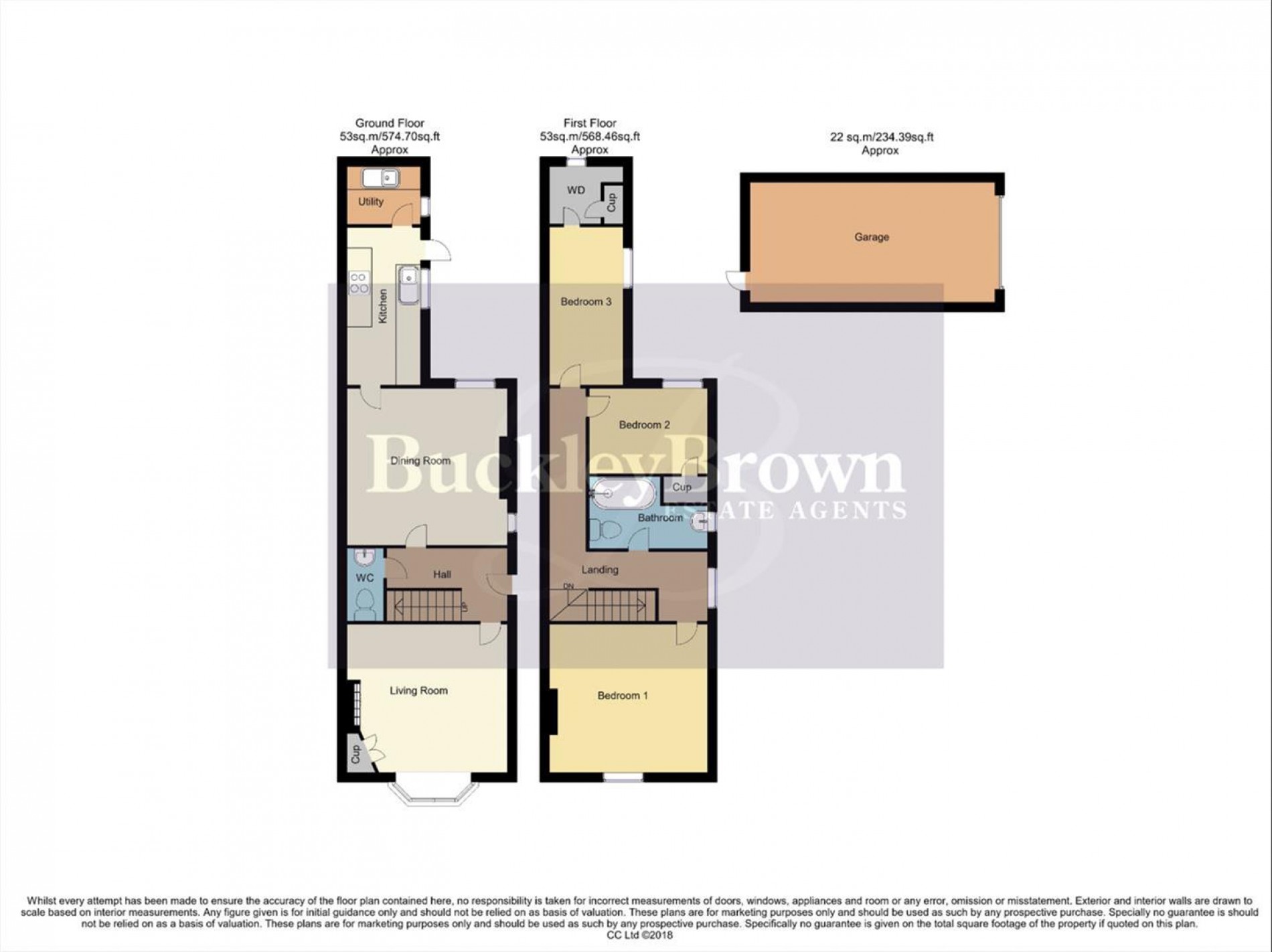 Floorplan for Kingsway, Kirkby-In-Ashfield, Nottingham