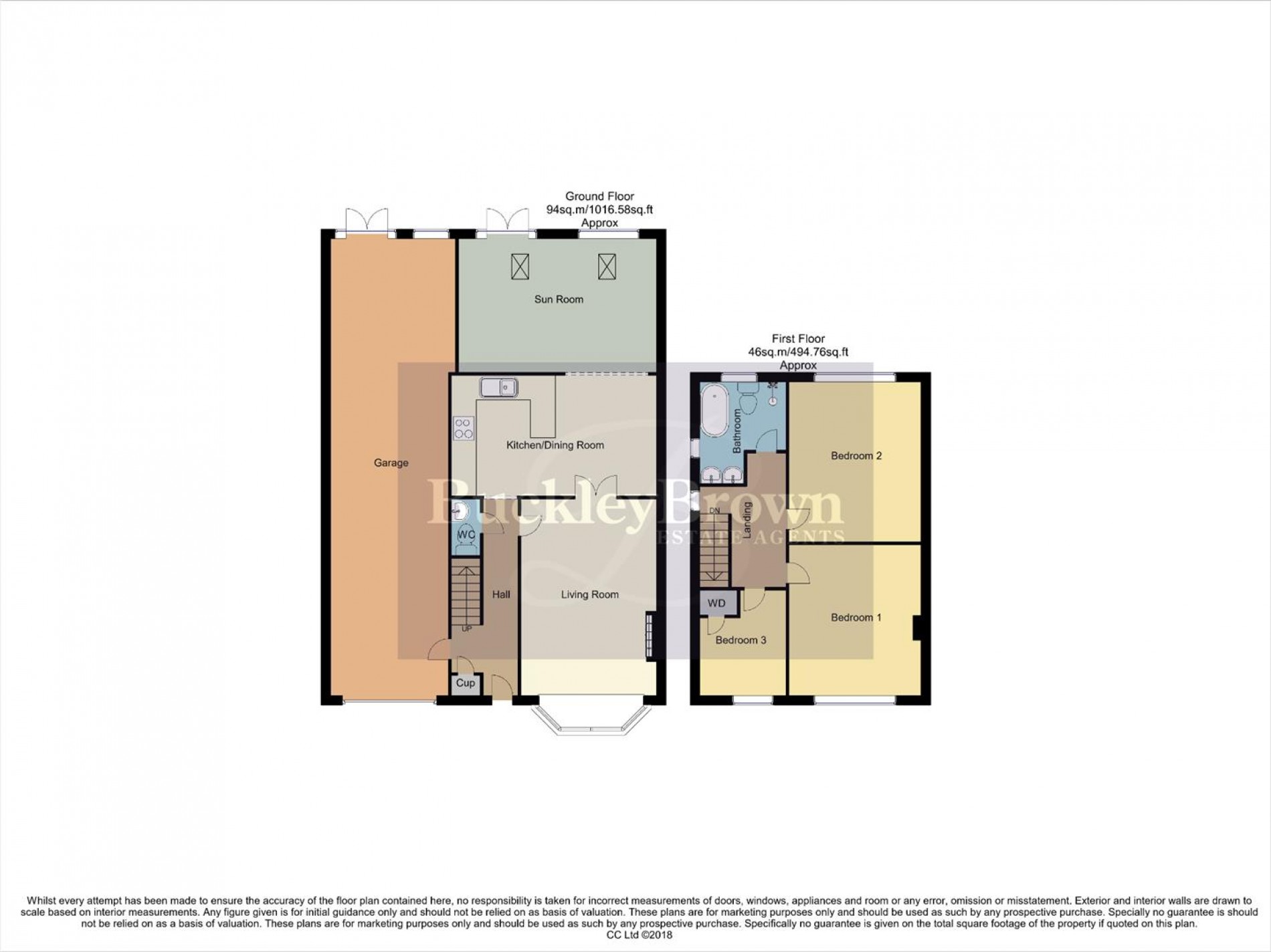 Floorplan for Park Avenue, Kirkby-in-Ashfield, Nottingham