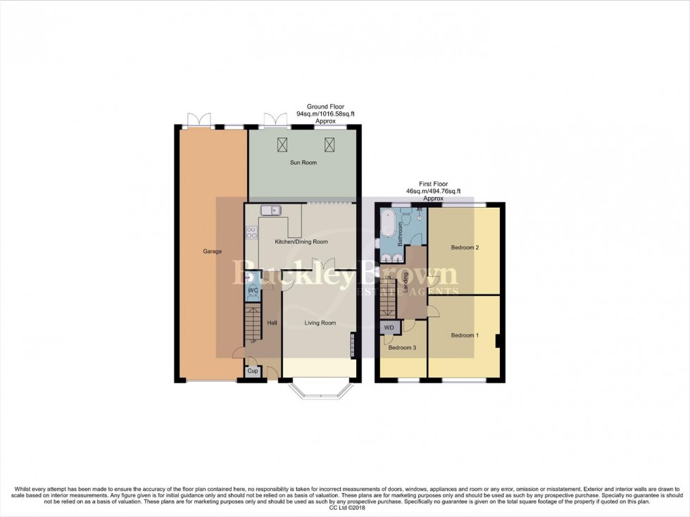 Floorplan for Park Avenue, Kirkby-in-Ashfield, Nottingham
