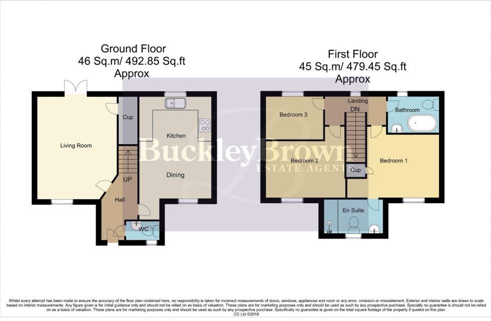Floorplan for Lawson Close, Bolsover, Chesterfield
