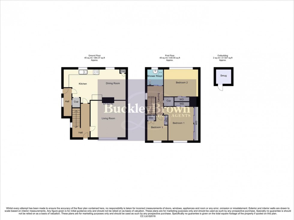 Floorplan for Pollard Drive, Mansfield