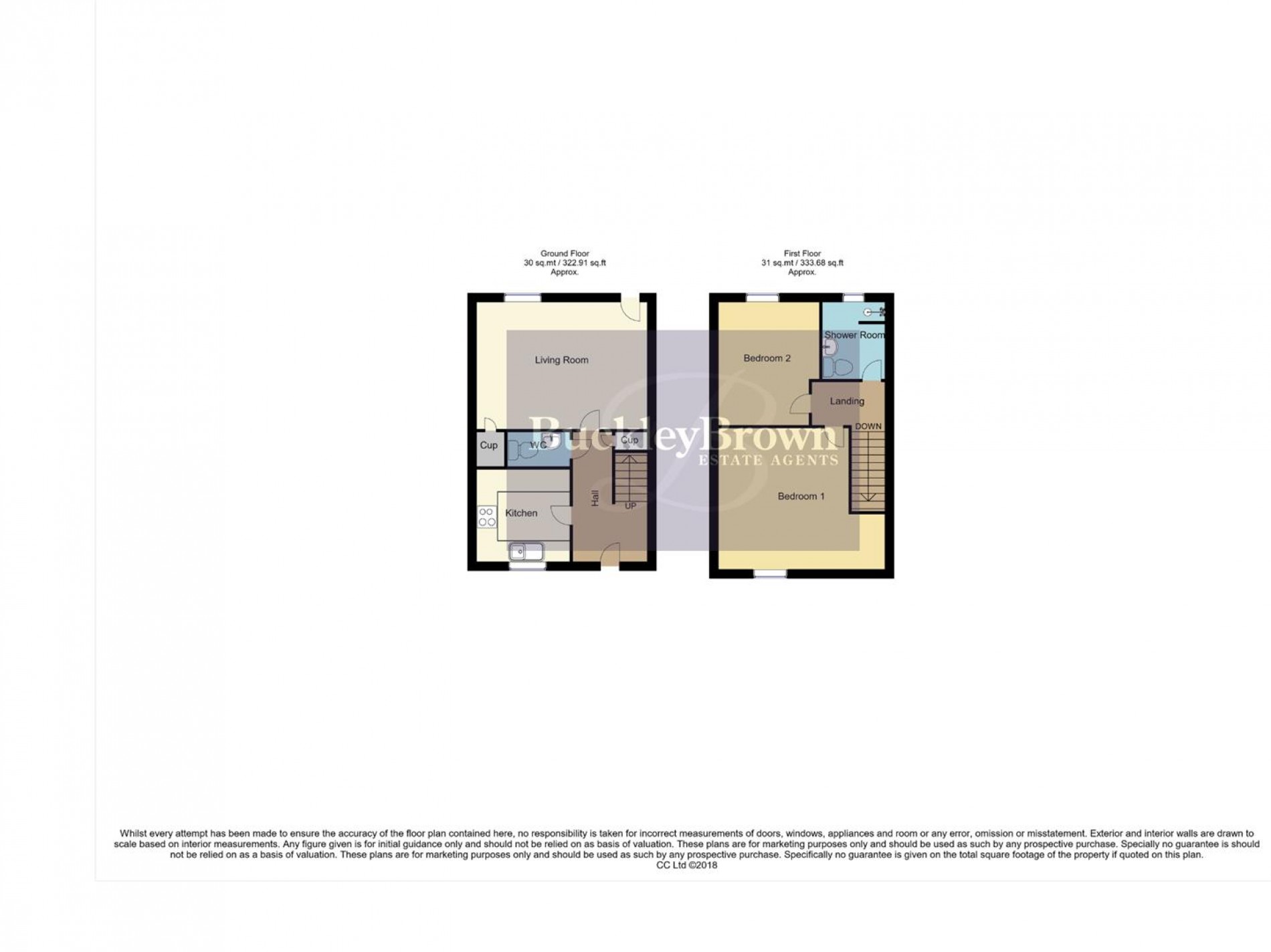 Floorplan for Olympian Way, Darley Dale, Matlock