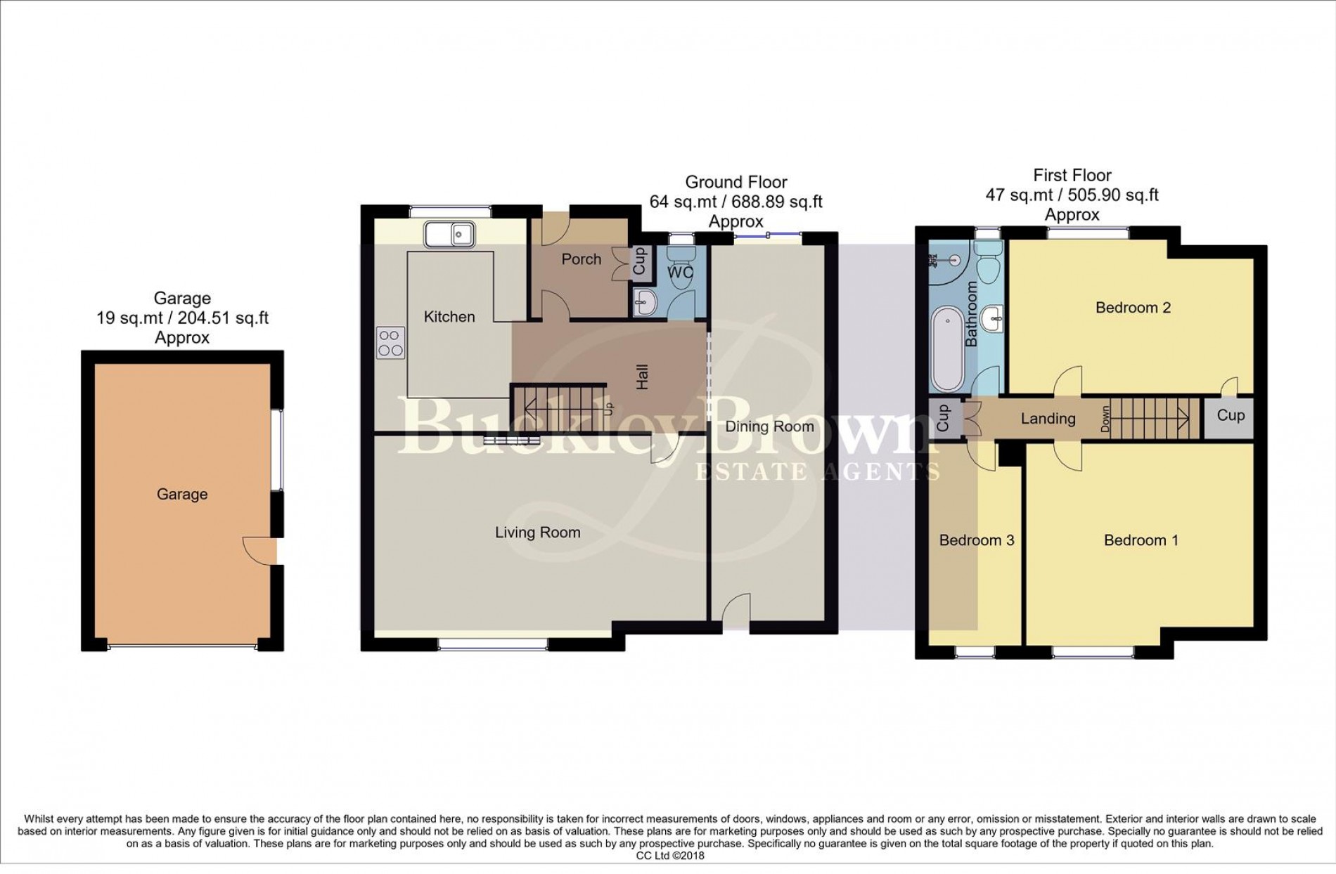 Floorplan for Mere Close, Calverton, Nottingham