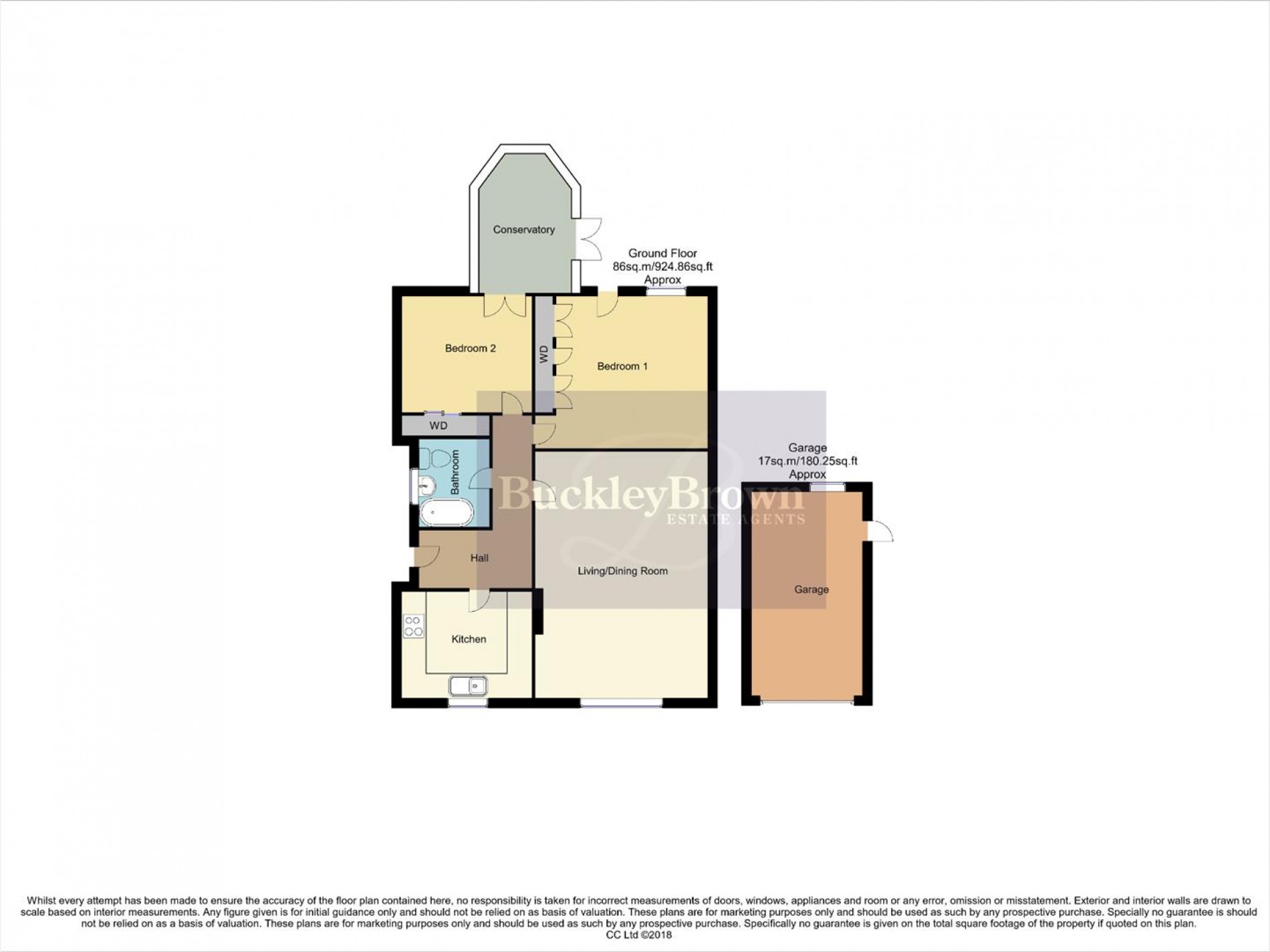 Floorplan for Greenaway Drive, Bolsover, Chesterfield