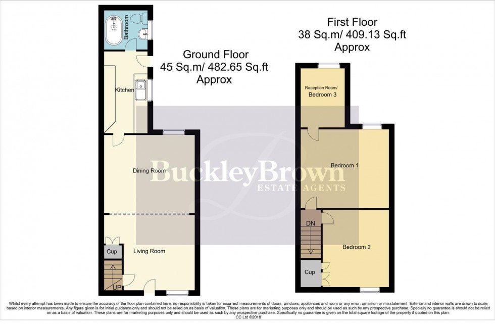 Floorplan for Verney Street, New Houghton, Mansfield
