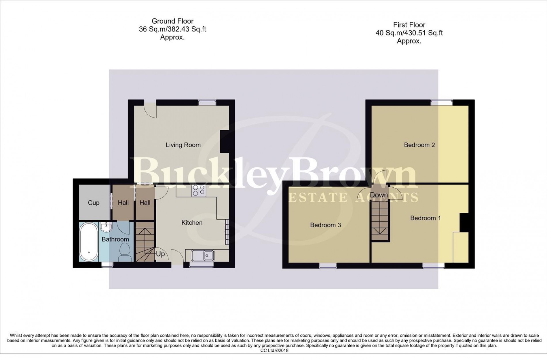 Floorplan for Chatsworth Terrace, Newstead Village, Nottingham
