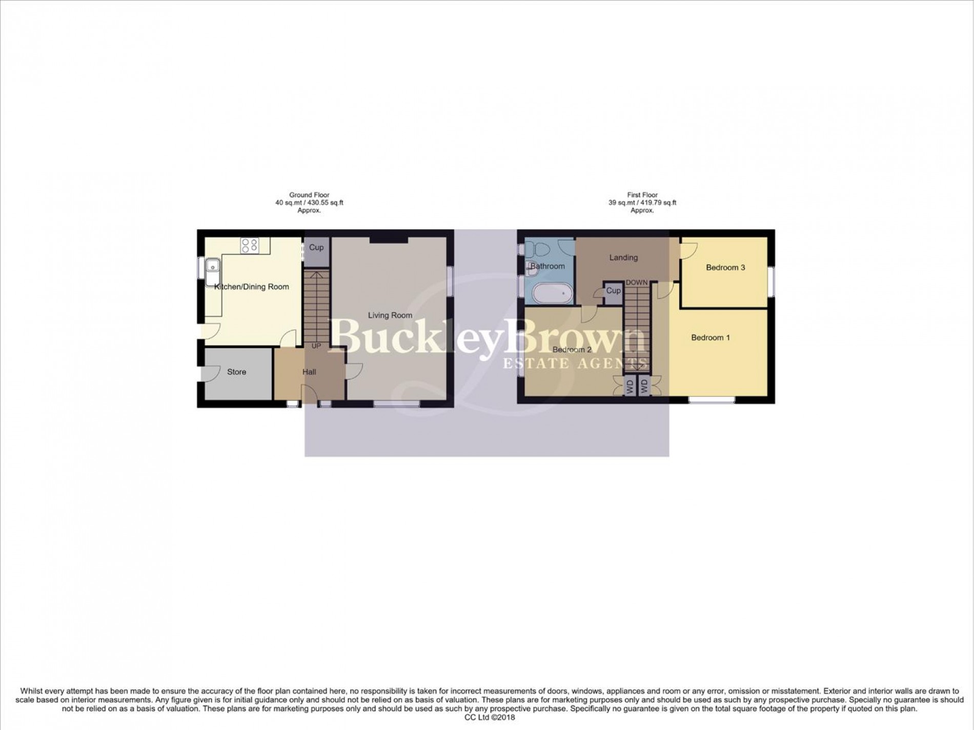 Floorplan for Lime Tree Avenue, Glapwell, Chesterfield