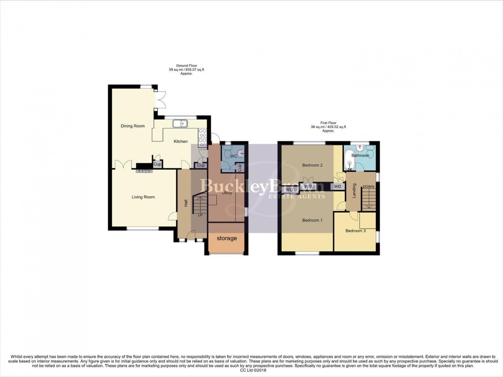 Floorplan for St. Peters Avenue, Church Warsop, Mansfield