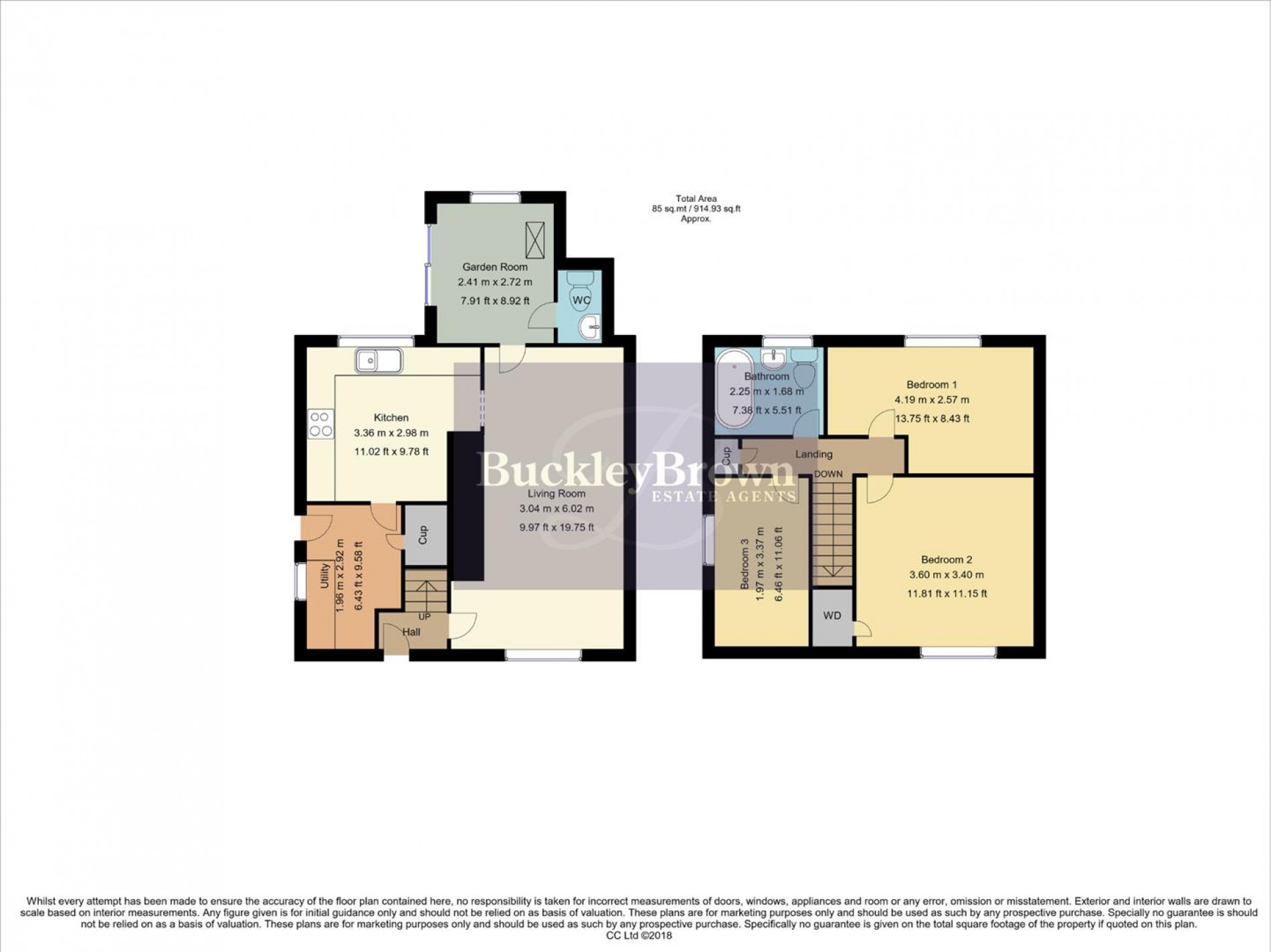 Floorplan for Houldsworth Crescent, Bolsover, Chesterfield