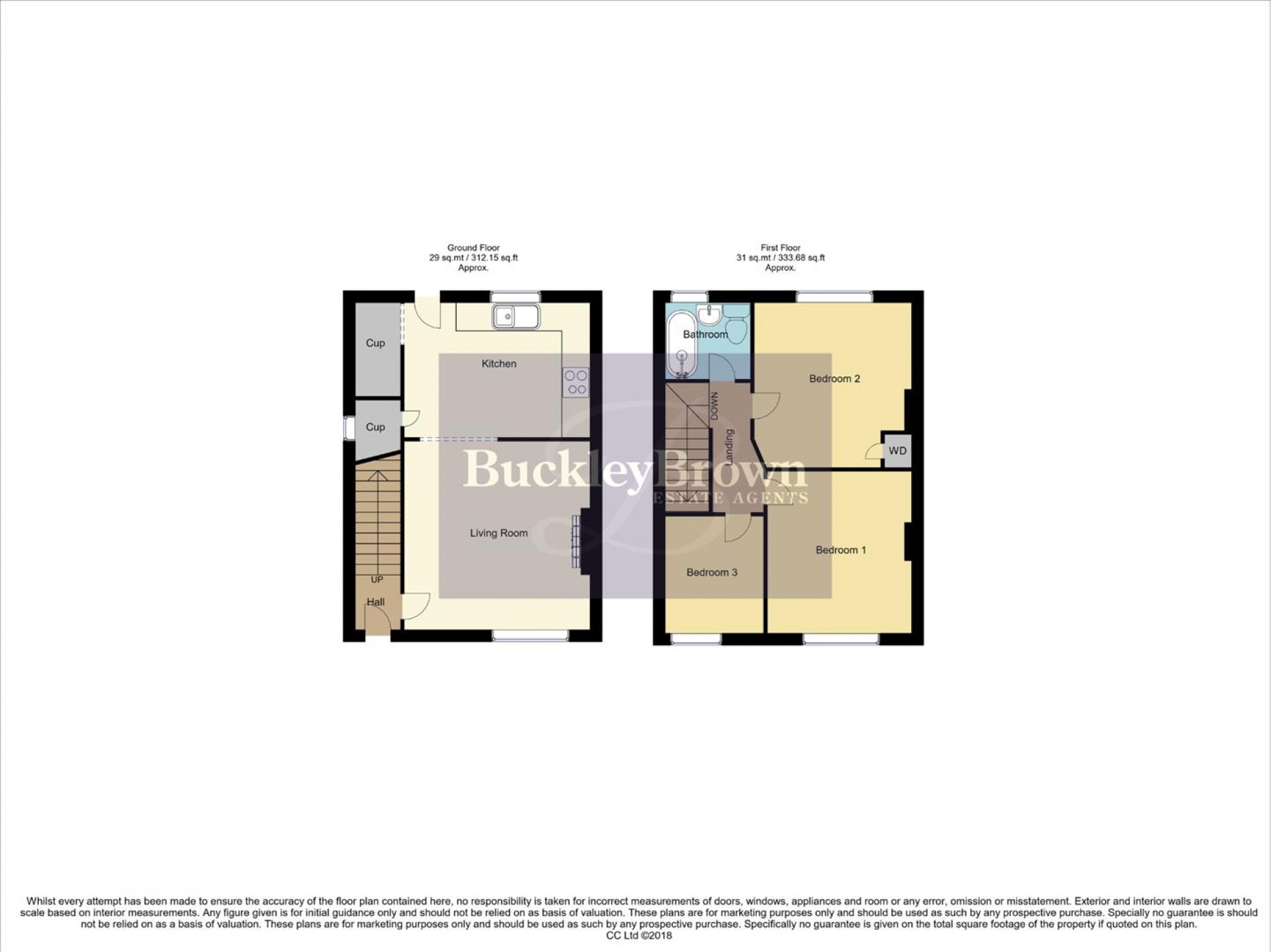 Floorplan for Houfton Crescent, Bolsover, Chesterfield