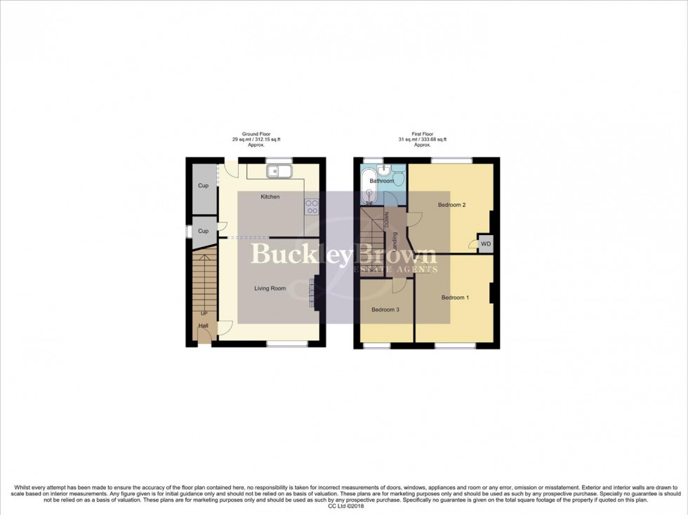 Floorplan for Houfton Crescent, Bolsover, Chesterfield