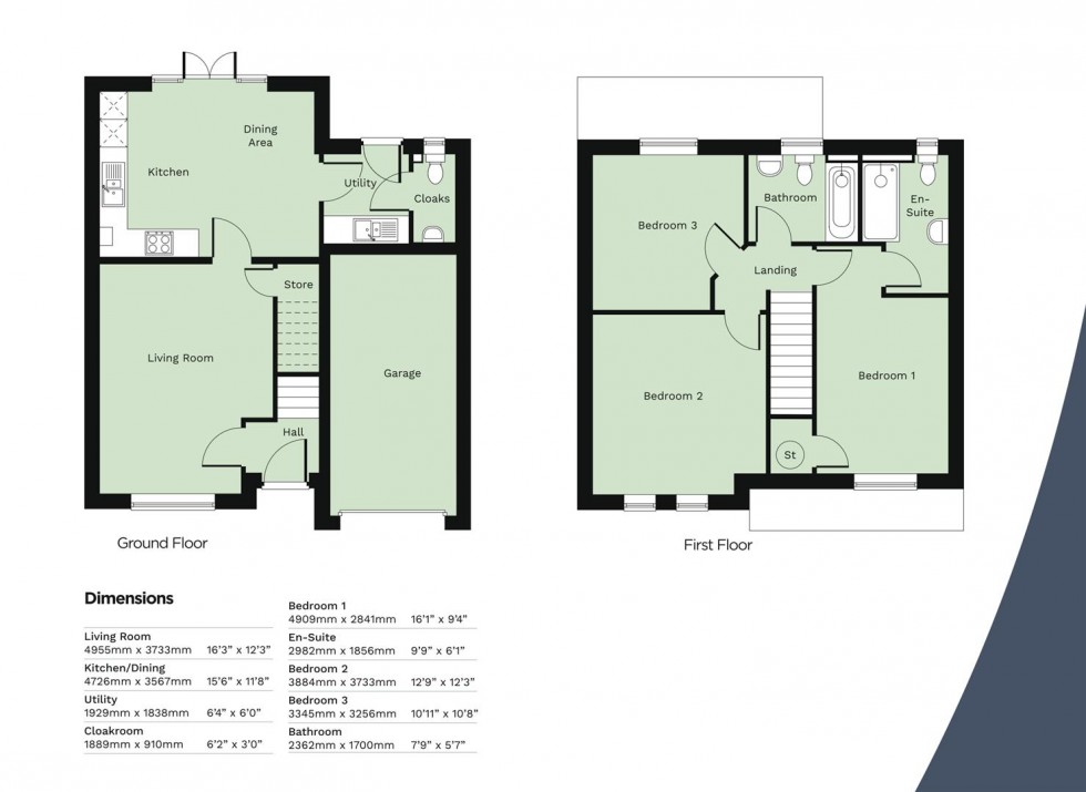 Floorplan for The Poplar, Plot 49, High Oakham Hill, Mansfield
