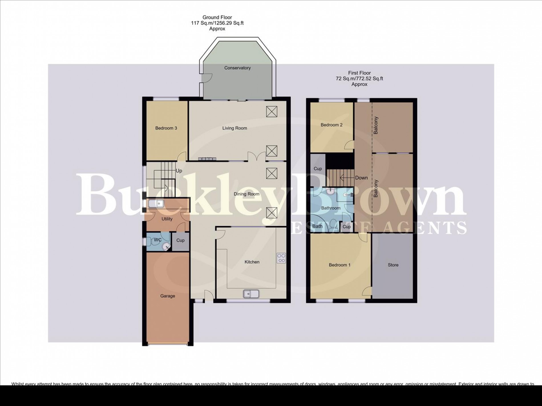 Floorplan for The Close, Rainworth, Mansfield
