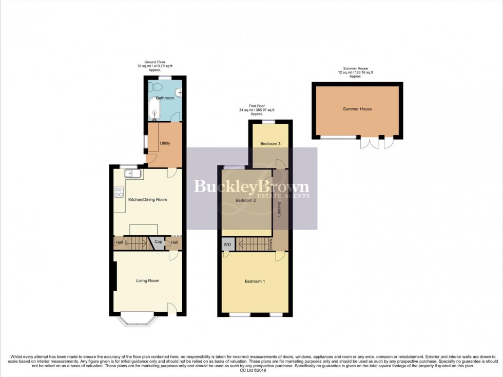 Floorplan for Hardwick Avenue, New Whittington, Chesterfield