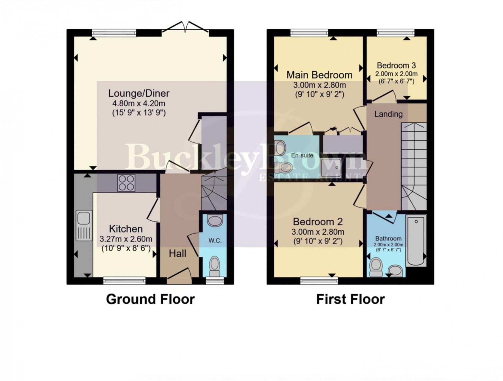 Floorplan for East Street, Doe Lea, Chesterfield