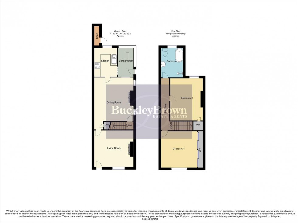 Floorplan for Williamthorpe Road, North Wingfield, Chesterfield