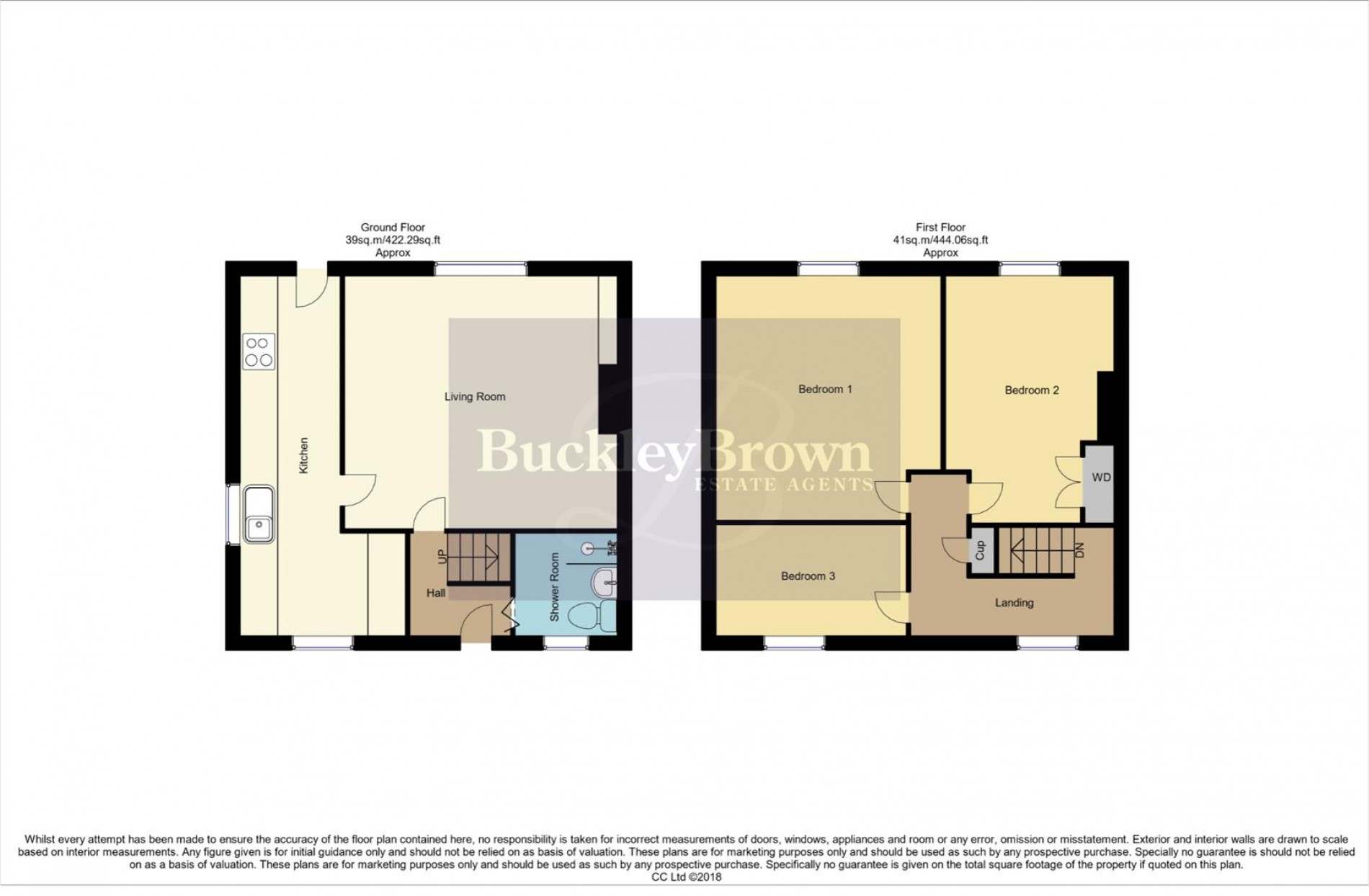Floorplan for Huntingdon Avenue, Bolsover, Chesterfield