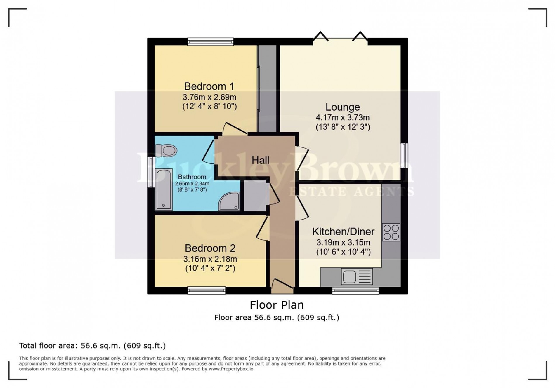 Floorplan for Egstow Street, Clay Cross, Chesterfield