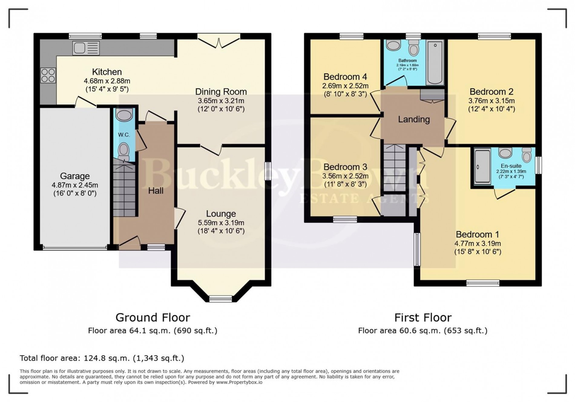 Floorplan for East Street, Doe Lea, Chesterfield
