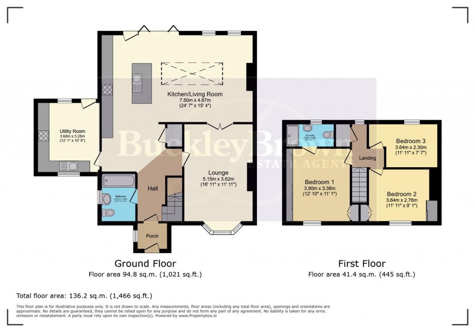 Floorplan for Alexander Road, Farnsfield, Newark