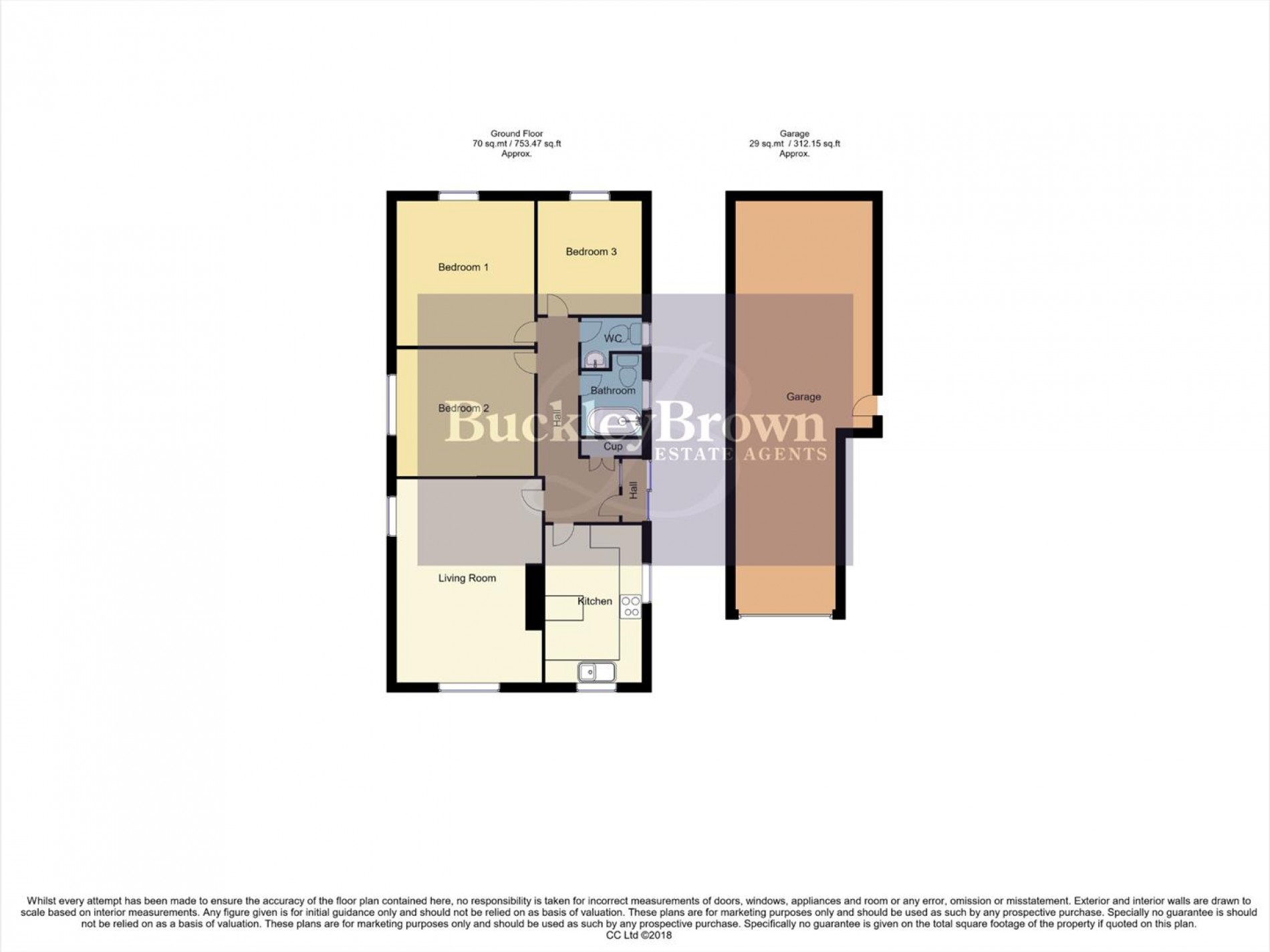Floorplan for Lawns Road, Kirkby-In-Ashfield, Nottingham