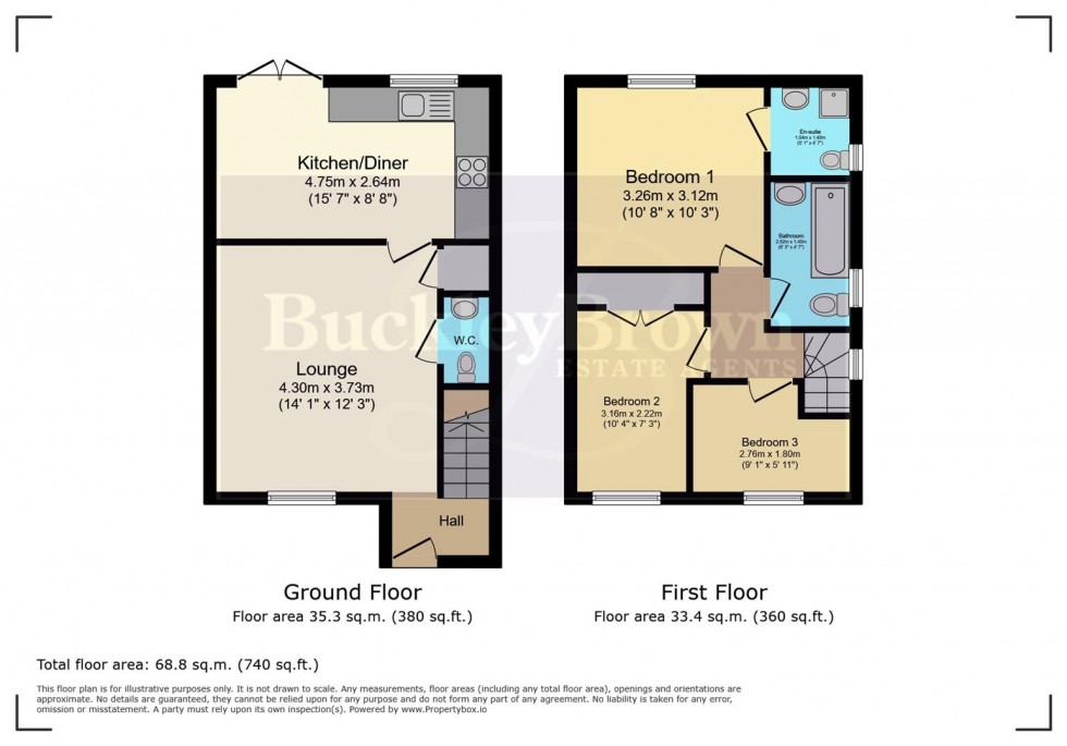 Floorplan for Bedlington Row, Bramley Road, Doe Lea