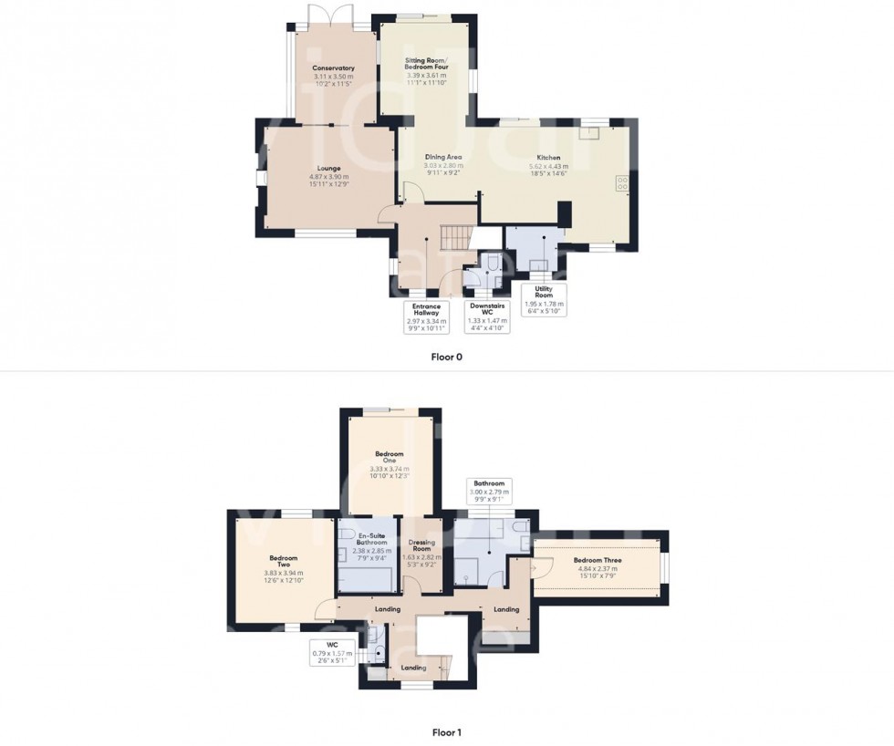 Floorplan for Vernon Crescent, Ravenshead, Nottingham