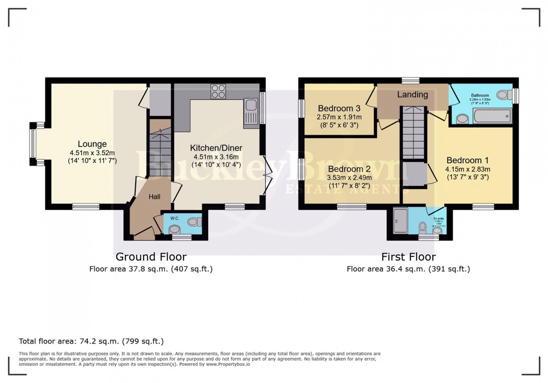 Floorplan for Foxglove Close, Bolsover