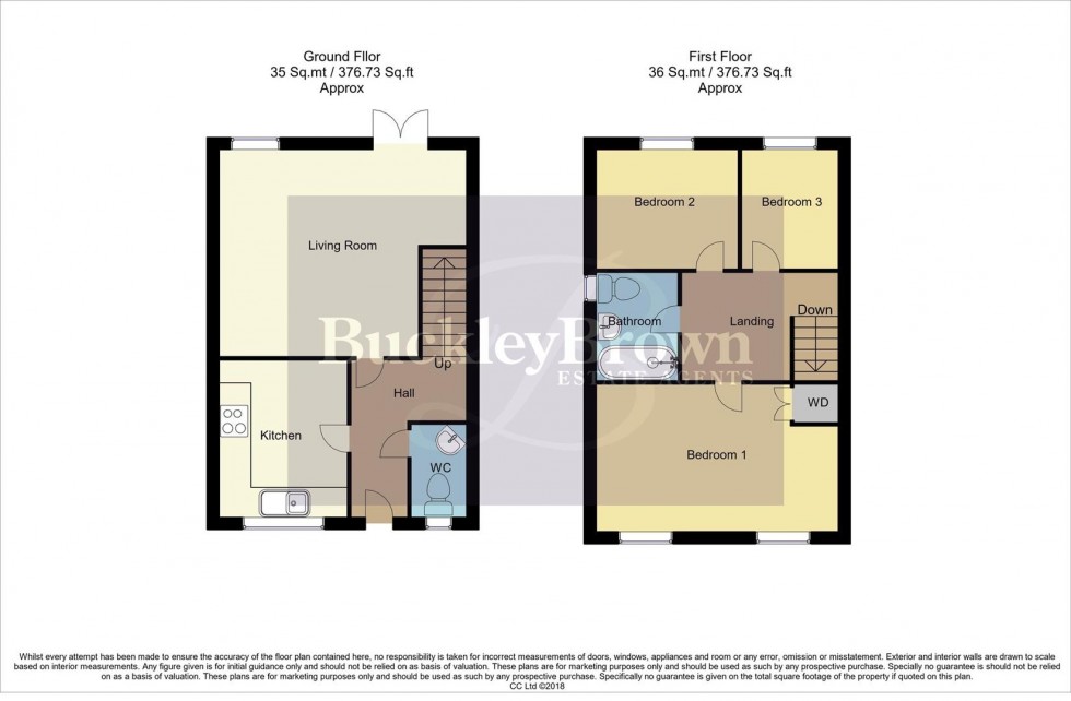 Floorplan for Portland Heights, Huthwaite, Sutton-In-Ashfield