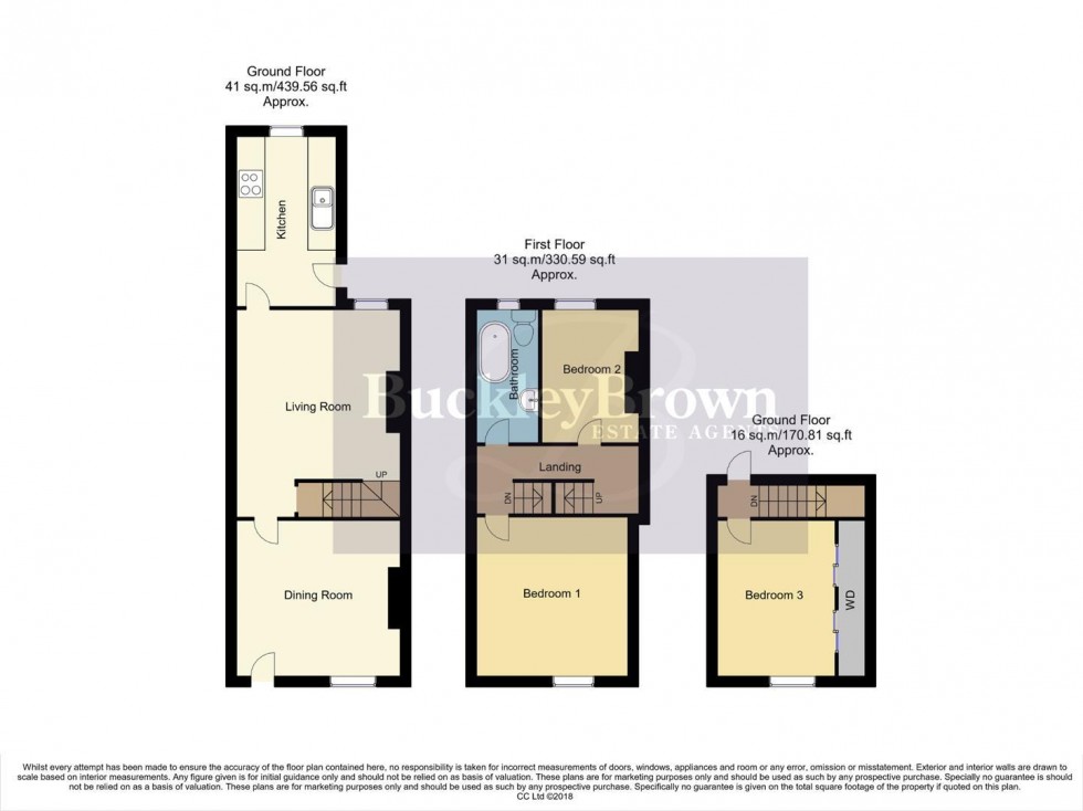 Floorplan for Park Street, Kirkby-In-Ashfield, Nottingham