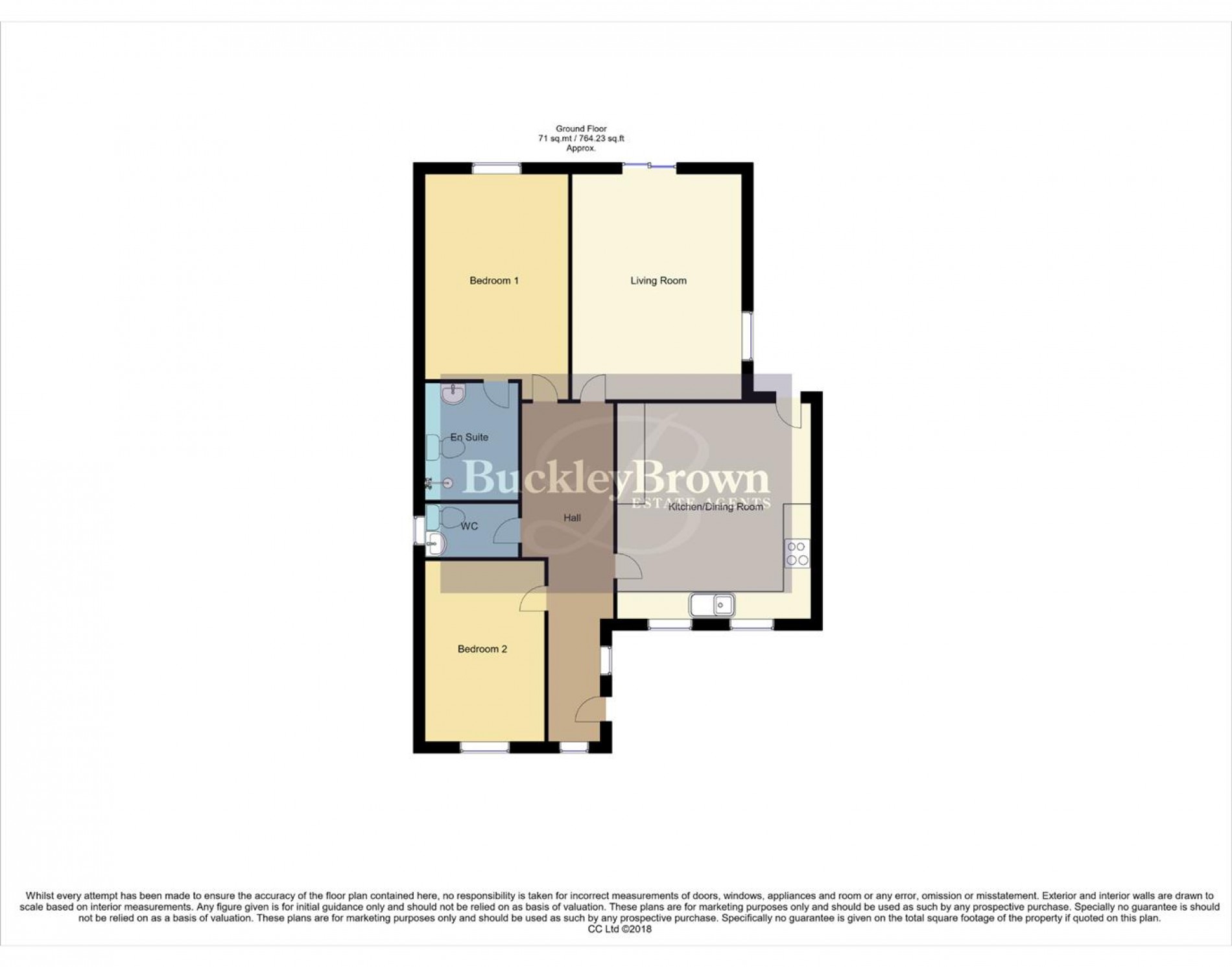 Floorplan for Cottage Close, Blidworth, Mansfield