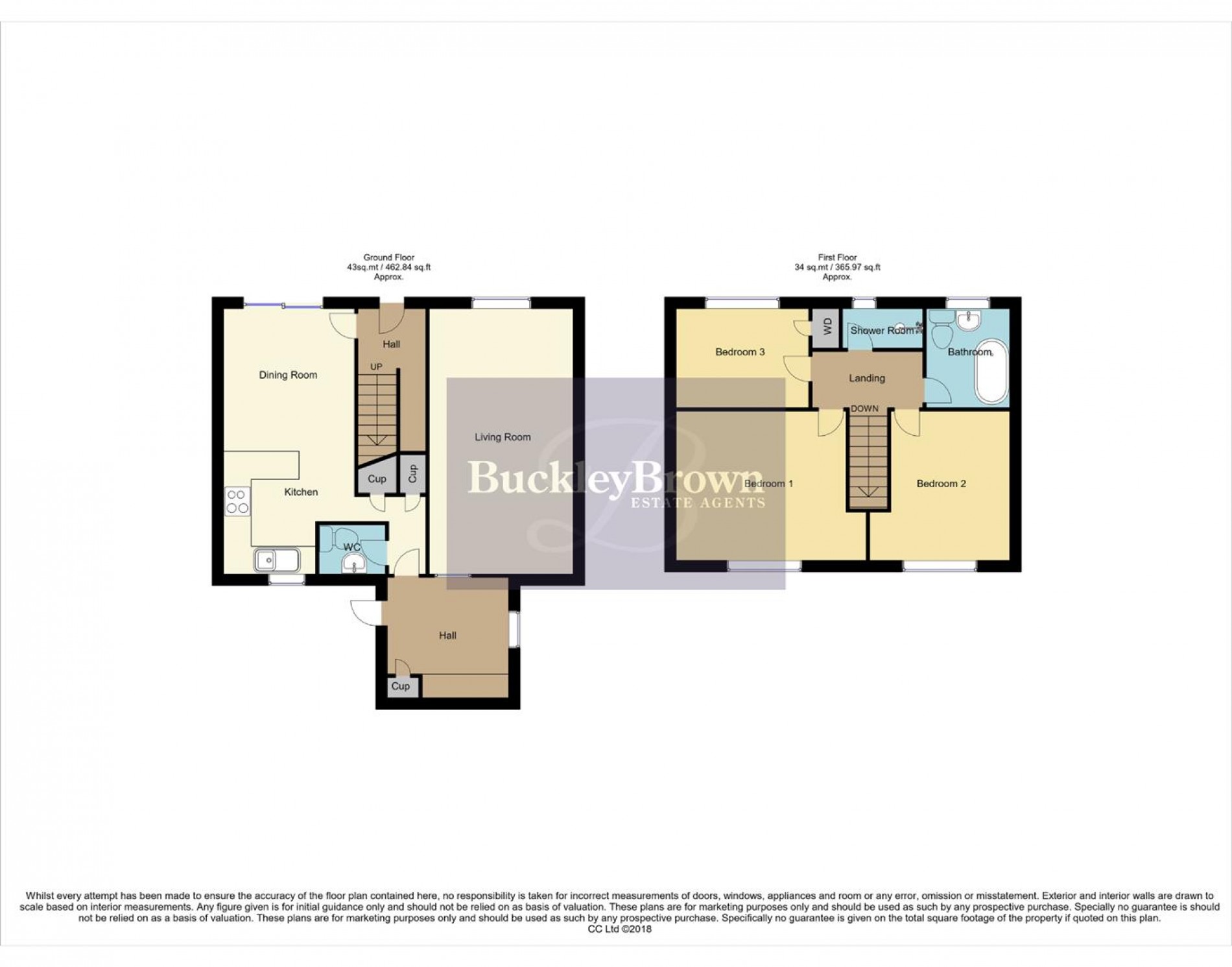 Floorplan for Brackenfield Avenue, Mansfield Woodhouse, Mansfield