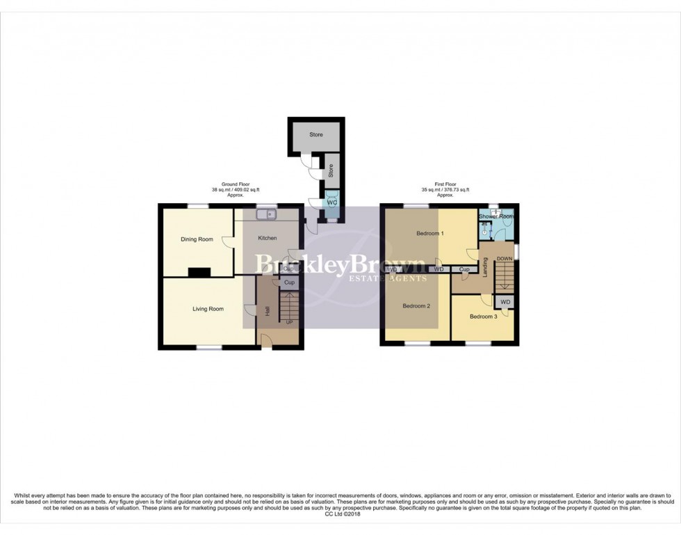 Floorplan for Beck Crescent, Mansfield