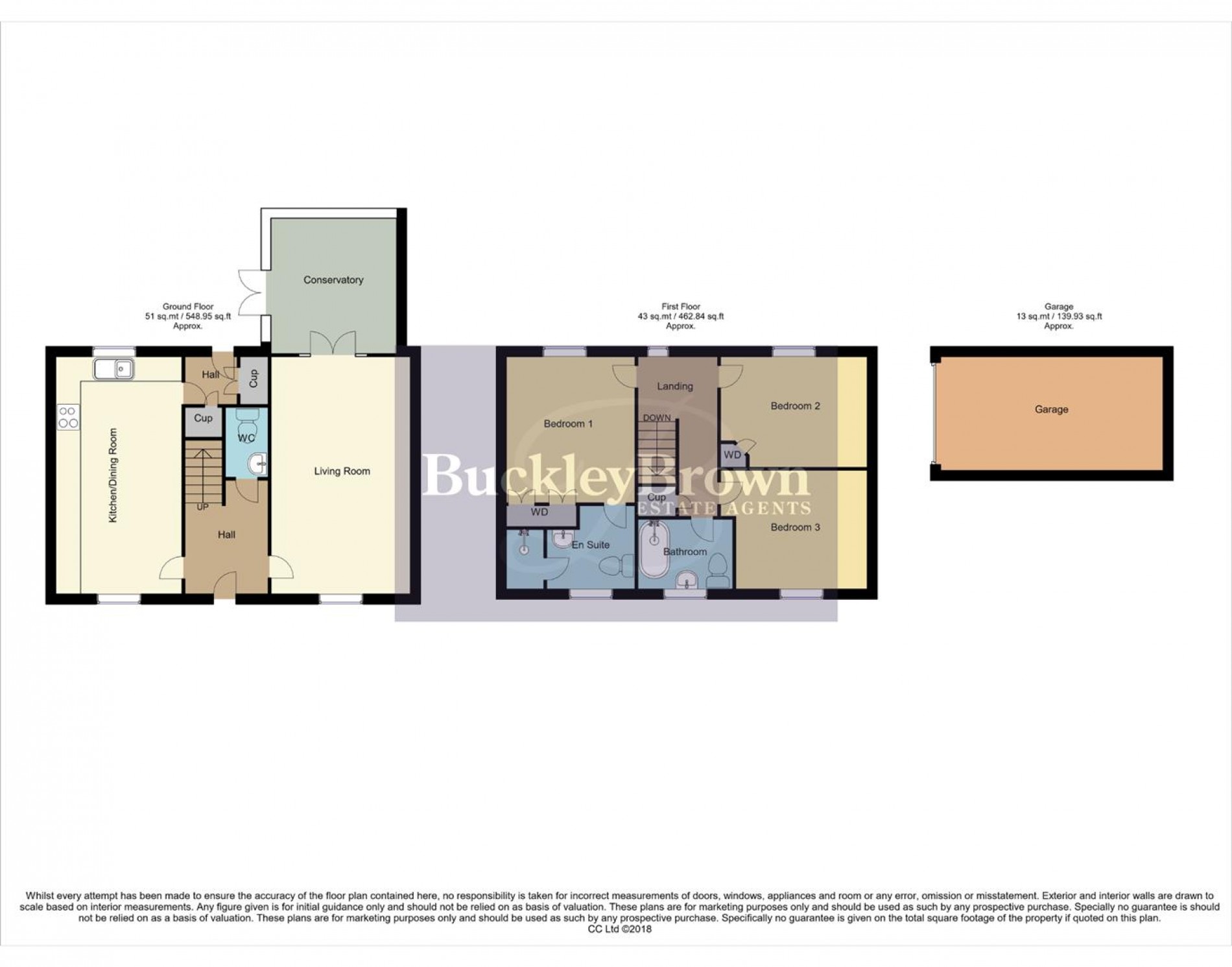 Floorplan for The Hedgerows, Rainworth, Mansfield