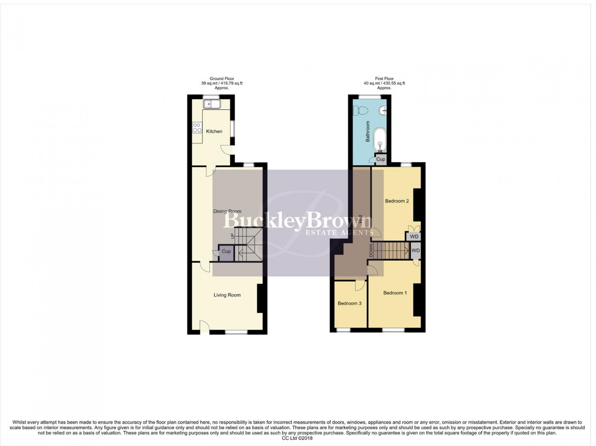 Floorplan for Eastwood Road, Kimberley, Nottingham