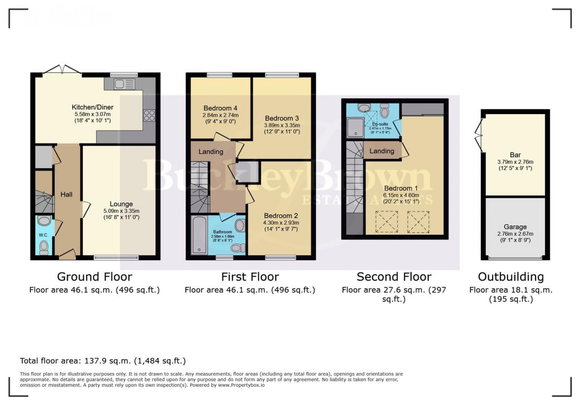 Floorplan for Bennett Way, Bolsover