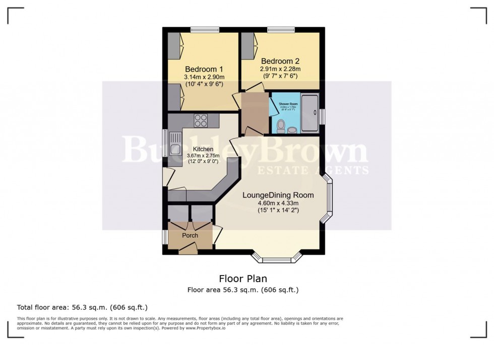 Floorplan for Riverdale Park, Staveley