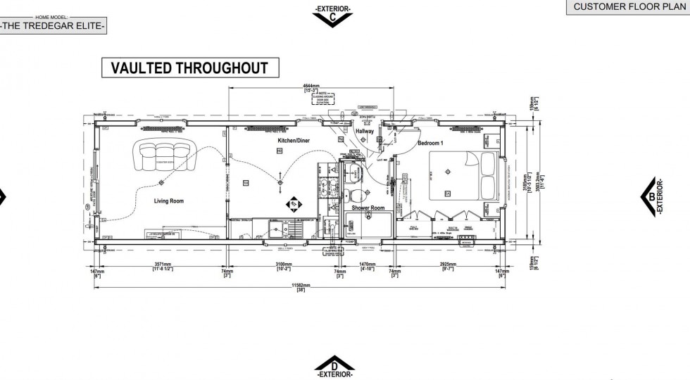 Floorplan for 102, Riverdale Park, Staveley
