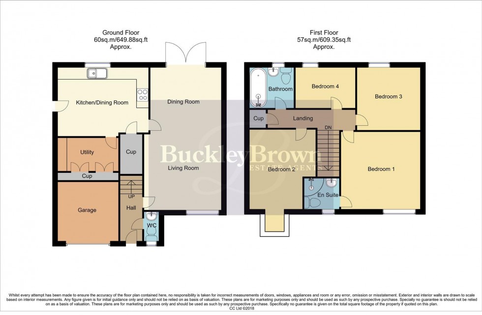 Floorplan for Misterton Crescent, Ravenshead, Nottingham