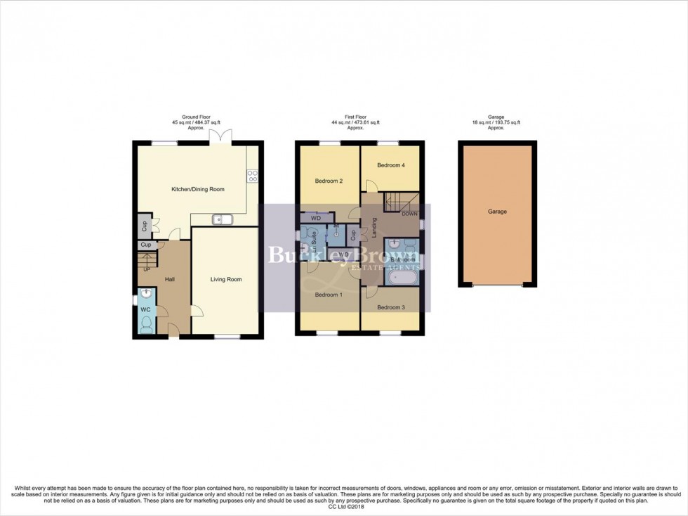 Floorplan for Neptune Way, Mansfield
