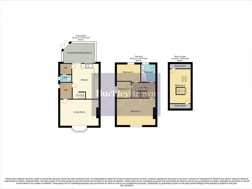 Floorplan for Main Street, Papplewick, Nottingham