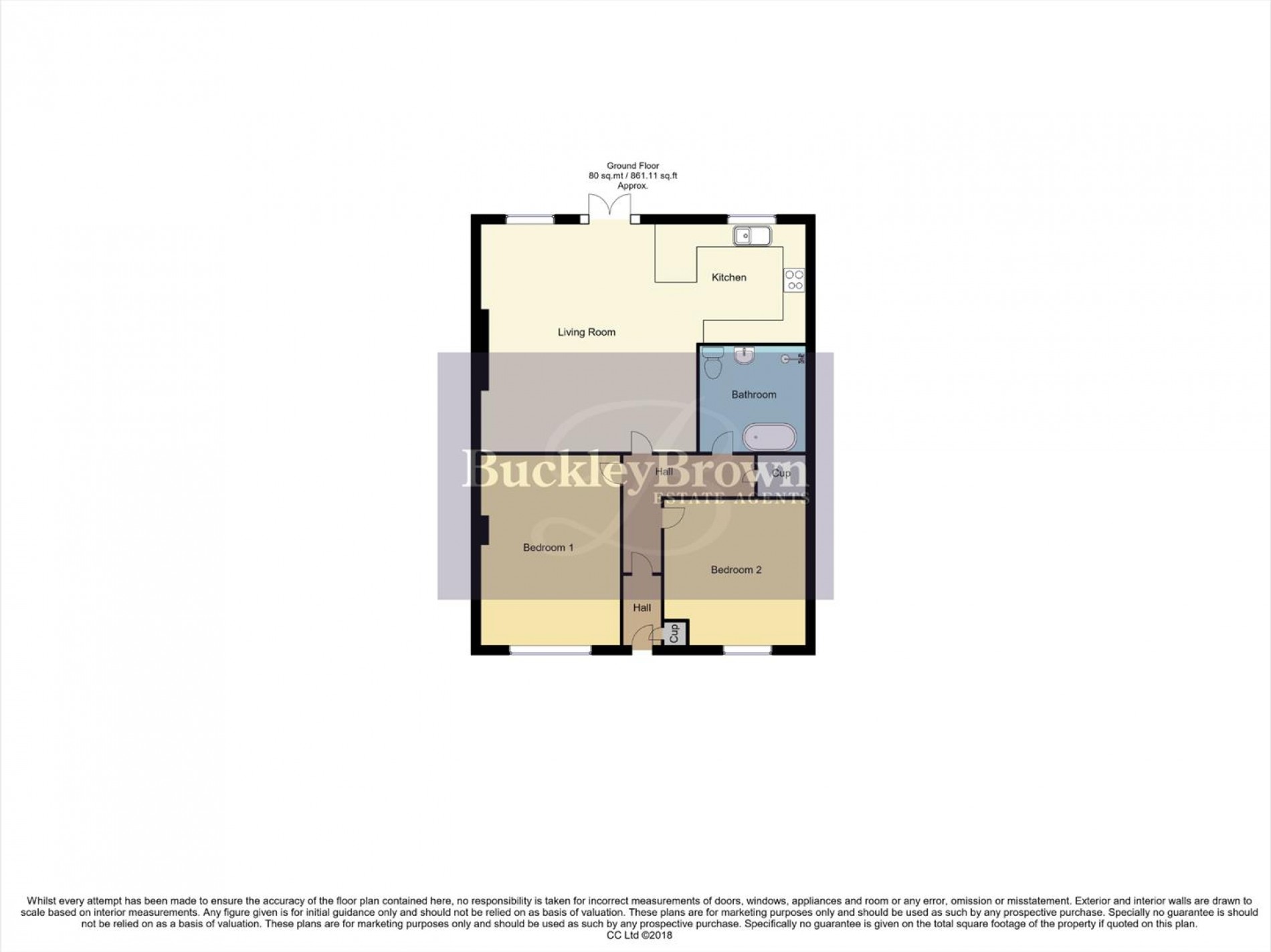 Floorplan for Redgate Street, Pinxton, Nottingham