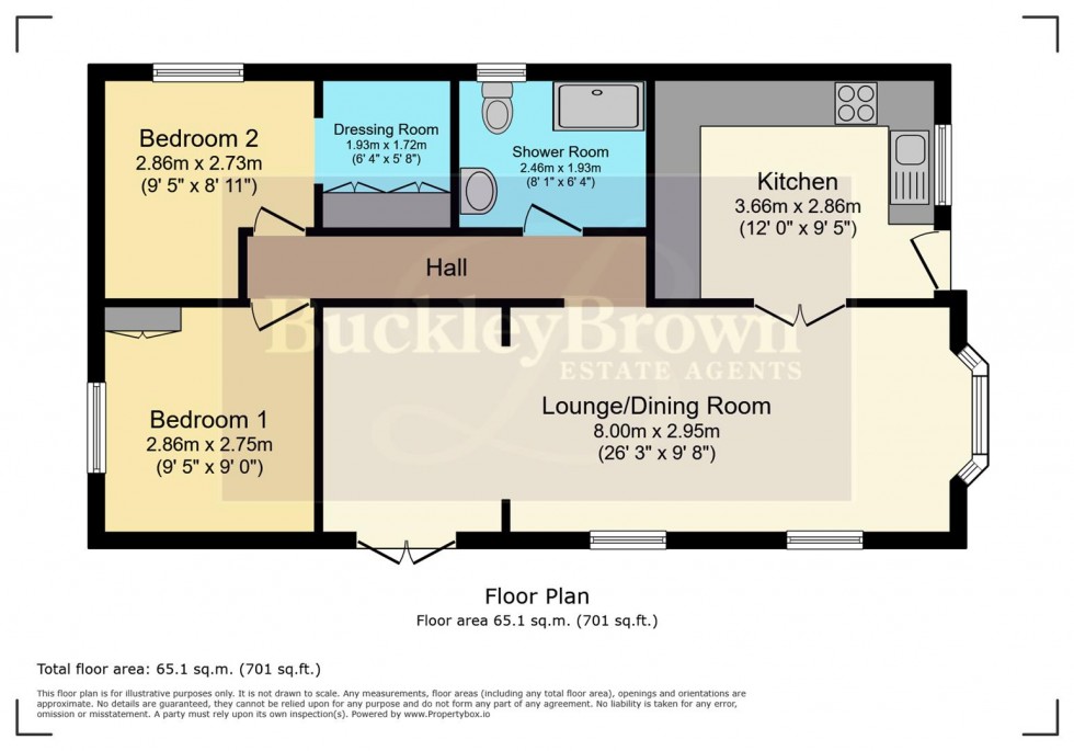 Floorplan for Plot 41 Riverdale Park, Staveley