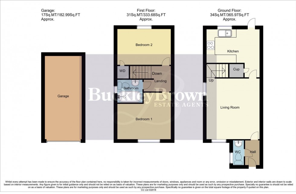 Floorplan for Poppy Avenue, New Ollerton